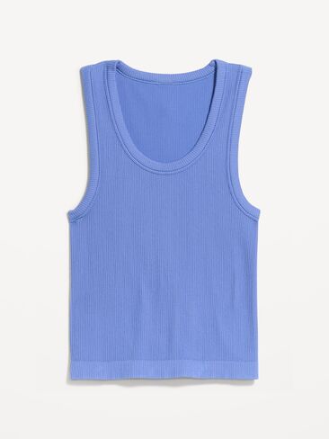 قميص Old Navy Exhale بدون خياطة مضلع - أزرق لوبيليا in Kuwait