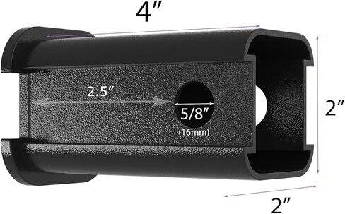 2 Inch to 1-1/4 Inch Metal Trailer Hitch Receiver Adapter Sleeve Converter for Bike Rack, (Black, from 2" to 1-1/4" Receiver) in Kuwait