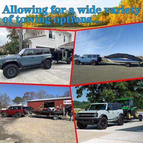 وصلة وصلة مقطورة مطورة من الفئة 3 لسيارة Ford Bronco 2021-2026، جهاز استقبال وصلة قطر 2 بوصة، ملحقات مقطورة Ford Bronco شديدة التحمل، جهاز استقبال وصلة الجر (ليس لرياضة Bronco) in Kuwait