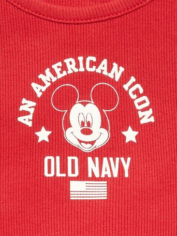 قميص بدون أكمام للفتيات من Old Navy Old Navy x Disney Mickey Mouse - أزرار حمراء in Kuwait