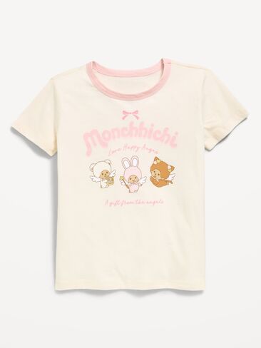 Old Navy Monchhichi® Graphic T-Shirt for Girls - Creme De La Creme in Kuwait