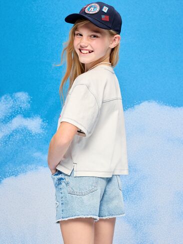تيشيرت بتصميم كرة قدم للفتيات من Old Navy Old Navy x ديزني ميكي ماوس - ملح البحر in Kuwait
