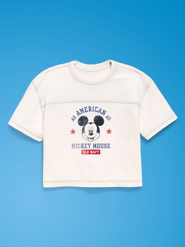 تيشيرت بتصميم كرة قدم للفتيات من Old Navy Old Navy x ديزني ميكي ماوس - ملح البحر in Kuwait