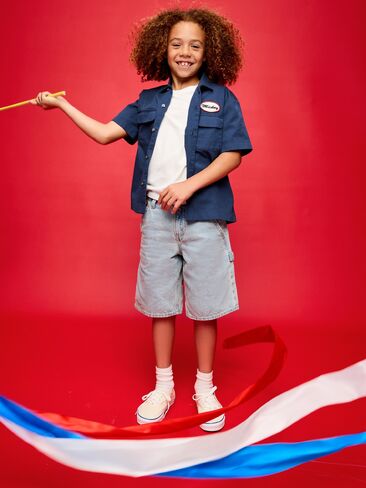 قميص Old Navy Old Navy x ديزني ميكي ماوس قصير الأكمام للأولاد - أزرق باسيفيك in Kuwait