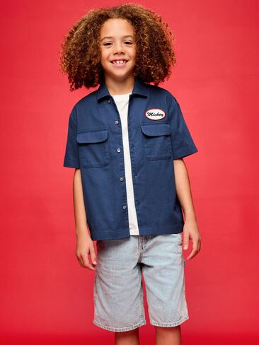 قميص Old Navy Old Navy x ديزني ميكي ماوس قصير الأكمام للأولاد - أزرق باسيفيك in Kuwait