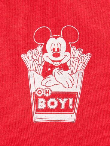 تيشيرت برسوم محايدة للجنسين من Old Navy Old Navy x Disney Mickey Mouse - أحمر in Kuwait