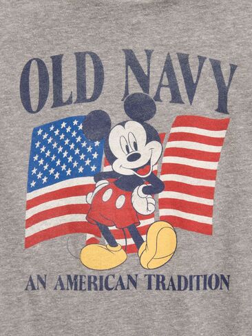 تيشيرت بطبعة شعار محايد للجنسين وشعار محايد للجنسين x ديزني ميكي ماوس للاطفال Old Navy Old Navy x Disney Mickey Mouse - رمادي in Kuwait