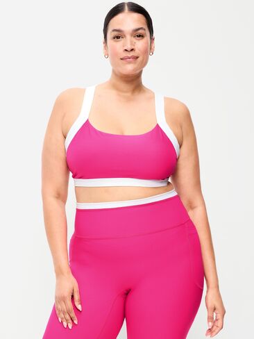 Old Navy Medium Support PowerSoft Sports Bra - Dragonfruit Pink in Kuwait