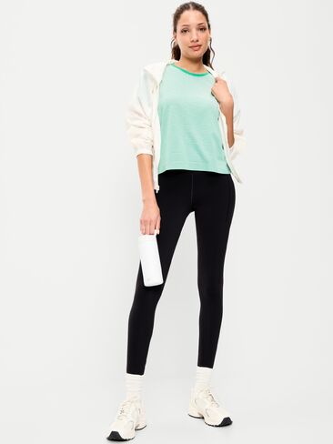 Old Navy Seamless T-Shirt - Green Stripe in Kuwait