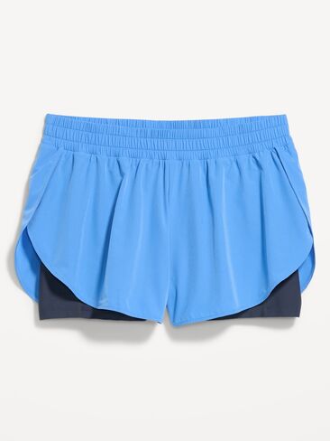 شورت الجري 2 في 1 ذو الخصر العالي من Old Navy - مصوغة ​​بطريقة in Kuwait