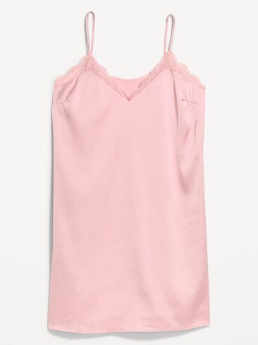 Old Navy Satin Lace-Trim Sleep Dress - Fairytale Rose in Kuwait