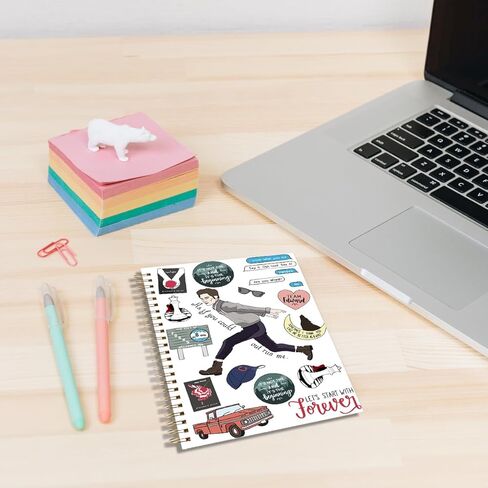LONGXIN Twilight Merch Notebook مجلة Twilight Gifts Edward Movie مستوحاة من هدية تلفزيونية مستوحاة من الهدايا للنساء والفتيات محبي مصاصي الدماء إدوارد بيلا عشاق الأفلام غلاف فني دفتر دوامة 5.8x8.3 in Kuwait