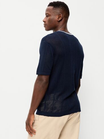 Old Navy Relaxed Mesh-Knit T-Shirt - In the Navy in Kuwait