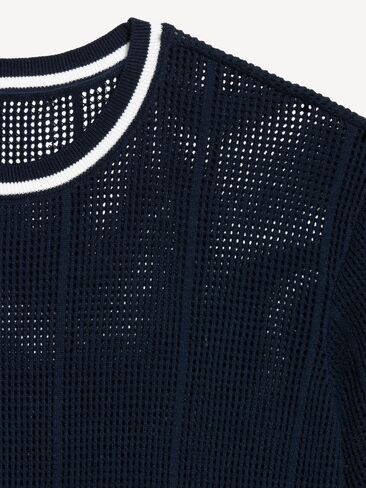 Old Navy Relaxed Mesh-Knit T-Shirt - In the Navy in Kuwait