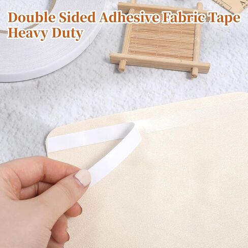 Double Sided Fabric Hemming Tape for Curtains Clothes Pants and Dresses,1/2 Inch x 131 Feet No Sew Hemming Tapes Strong Adhesive Hem Tape But Removable and Residue Free in Kuwait