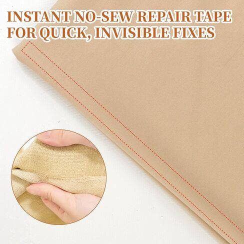 Double Sided Fabric Hemming Tape for Curtains Clothes Pants and Dresses,1/2 Inch x 131 Feet No Sew Hemming Tapes Strong Adhesive Hem Tape But Removable and Residue Free in Kuwait