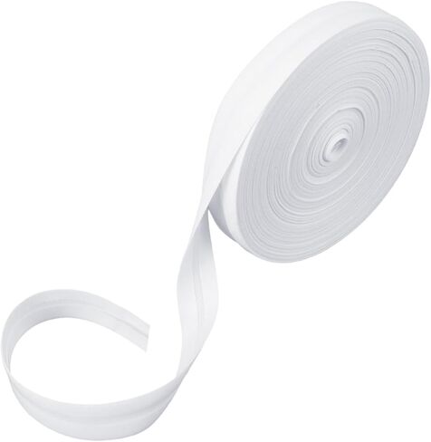 1Roll 1/2 Inch Single Fold Bias Tape, 21.8 Yards White Bias Binding Tape Cotton Hemming Tapes Single Fold BiasTapes for Sewing Seaming Piping Hemming Binding DIY Crafts in Kuwait
