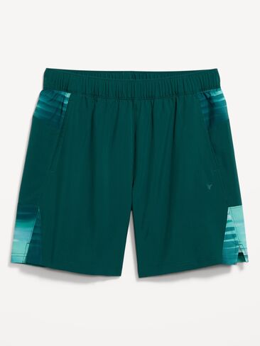 شورت التمرين Old Navy Essential المنسوج - درزة داخلية 7 بوصة - طباعة خضراء in Kuwait