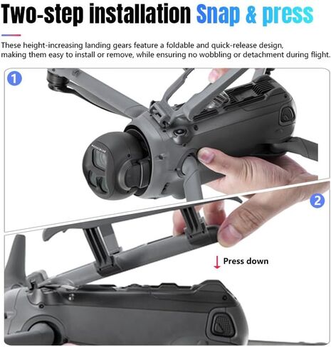 Mavic 4 Pro Landing Gear,Foldable Height Extender Landing Legs Protector Holder for DJI Mavic 4 Pro Drone in Kuwait
