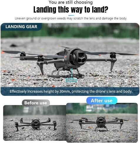 Mavic 4 Pro Landing Gear,Foldable Height Extender Landing Legs Protector Holder for DJI Mavic 4 Pro Drone in Kuwait