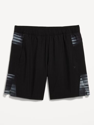 شورت التمرين Old Navy Essential المنسوج - درزة داخلية 7 بوصة - طباعة سوداء in Kuwait
