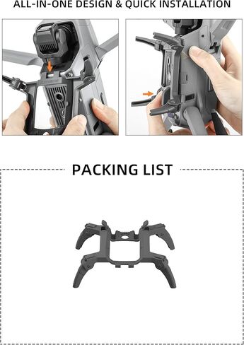 معدات الهبوط العنكبوتية BTG لملحقات DJI Mavic Air 2/Mavic Air 2S ملحقات ساق الهبوط in Kuwait