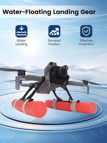 Water Landing Gear Compatible with DJI Mini 5 Pro, Floating Buoyancy Frame & Training Kit for Safe Water Landing and Enhanced Stability Drone Accessories in Kuwait