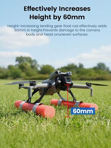 Water Landing Gear Compatible with DJI Mini 5 Pro, Floating Buoyancy Frame & Training Kit for Safe Water Landing and Enhanced Stability Drone Accessories in Kuwait