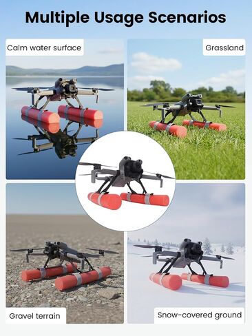 Water Landing Gear Compatible with DJI Mini 5 Pro, Floating Buoyancy Frame & Training Kit for Safe Water Landing and Enhanced Stability Drone Accessories in Kuwait