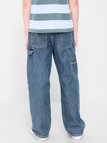 Old Navy Baggy Carpenter Jeans for Boys - Dark Wash in Kuwait