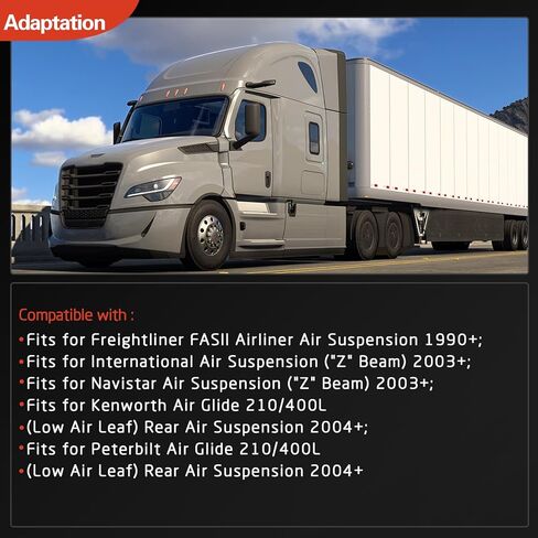 Torque Arm & Rear Rubber Leaf Spring Bushing Compatible with Freightliner FASII Airliner 1990+, fits for International 2003+, fits for Kenworth for Peterbilt 2004+, Replace RB268 MR782 RB-268 in Kuwait