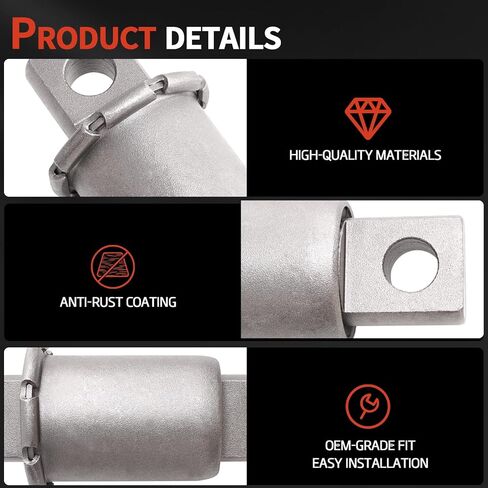Torque Arm & Rear Rubber Leaf Spring Bushing Compatible with Freightliner FASII Airliner 1990+, fits for International 2003+, fits for Kenworth for Peterbilt 2004+, Replace RB268 MR782 RB-268 in Kuwait