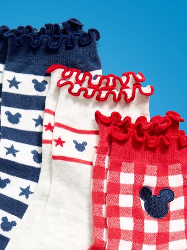 جوارب Old Navy Old Navy x Disney Mickey Mouse Quarter-Crew Socks للنساء - أمريكانا in Kuwait