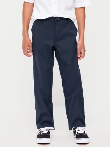 Old Navy Uniform Straight Leg Tech Pants for Boys - In the Navy in Kuwait