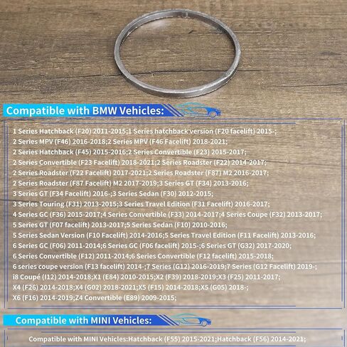 Sealing Ring 18307581970 for BMW F20 F46 F45 F23 F22 F87 F34 F30 F31 F36 F33 F32 F07 F10 F11 F06 G32 F12 G12 I12 E84 F39 F25 F26 G02 F15 F05 F16 E89 for Mini F55, Exhaust Pipe Interface Gasket in Kuwait