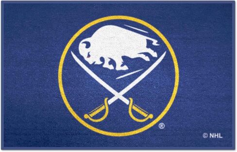 FANMATS 10502 Buffalo Sabres Starter Mat Accent Rug - 19in. x 30in. | Sports Fan Home Decor Rug and Tailgating Mat in Saudi Arabia