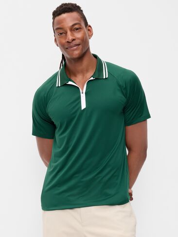 Old Navy CloudMotion Zip Polo - Plant Life in Kuwait