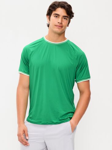 Old Navy Modern Tech Ringer T-Shirt - Green Mangrove in Saudi Arabia