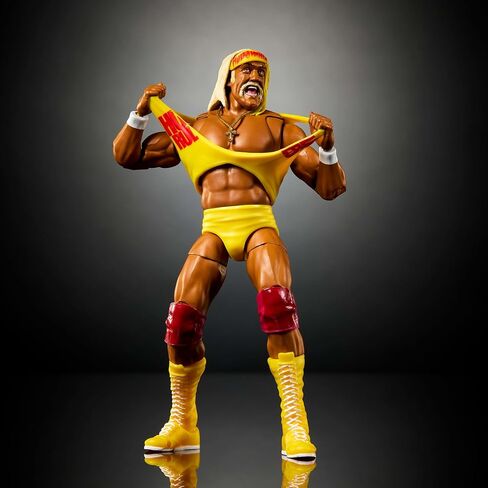 مجموعة شخصيات الحركة والإكسسوارات من Mattel WWE Ultimate Edition، Hulk Hogan مقاس 6 بوصة قابلة للتجميع مع رؤوس وأيدي قابلة للتبديل، 30 نقطة مفصلية in Kuwait