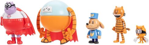 Dog Man 2.5 Inch Scale Supa Buddies and Baddies Multipack Action Figures, Part of Jakks Pacific's Wave 4, Includes 5 Characters in Kuwait