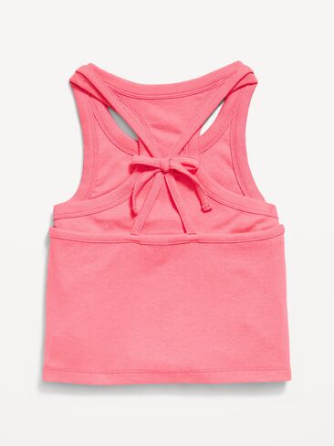 Old Navy 2-In-1 Ribbed Tank Top for Girls - Daylily in Kuwait