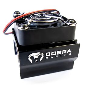 مروحة تبريد المحرك السوداء من Cobra Racing تناسب موديلات 1/10 و1/8 - 4x4 / 4WD Slash وRustler وStampede وSledge وARRMA وHPI وLOSI وماي أخرى! in Kuwait
