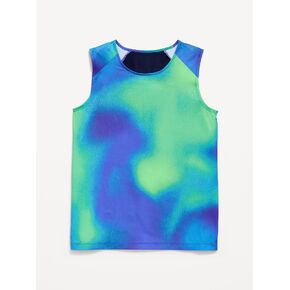 Old Navy Go-Dry Cool Performance Tank Top for Boys - Light Blue Print in Kuwait