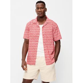 Old Navy Short-Sleeve Camp Shirt - Seashell in Kuwait