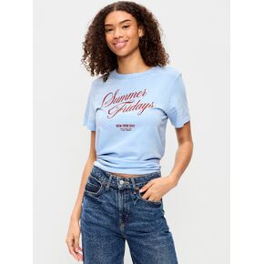 Old Navy EveryWear Crew-Neck Graphic T-Shirt - Sky Maintenance in Kuwait