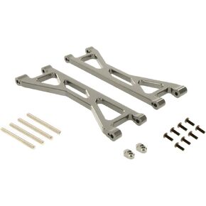 Atomik - Alloy Front/Rear Upper Arm - Replacement Part for X-Maxx Models - Hardened Billet 6061 Aluminum - Chassis Upgrade Part 7729 - Grey in Saudi Arabia