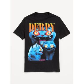 Old Navy KPop Demon Hunters™ Gender-Neutral Graphic T-Shirt for Kids - Black Jack in Kuwait
