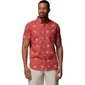 Columbia Men's Rapid Rivers Printed Short Sleeve Shirt, Comfort Stretch in Saudi Arabia