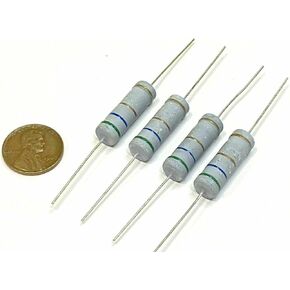 4 PCS 1.5K Ohm Metal Oxide Film Resistors 5W ±5% Tolerance in Kuwait
