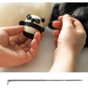 100Pcs Handcraft Wool Felting Needles Kits Set Three Sizes Heat Treated DIY Wool Pin Felting Tools Set Handmade Handcraft Tool Suitable for Handcraft Wool Felting (Thick Needle) in Kuwait